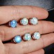 3 Pair Stud Earrings Set For Womens Teens Opal Birthstone Earrings For Sensitive Ears Round Gemstone Ear Stud Gift 4mm 6mm 8mm 3 Pair Stud Earrings Set For Womens Teens Opal Birthstone Earrings For Sensitive Ears Round Gemstone Ear Stud Gift 4mm 6mm 8mm